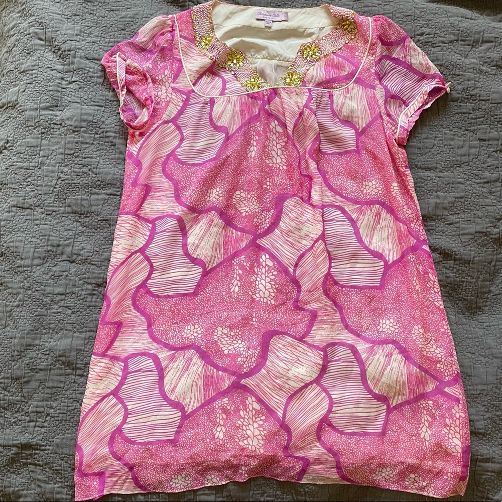 Christiane Celle for Calypso silk beaded dress